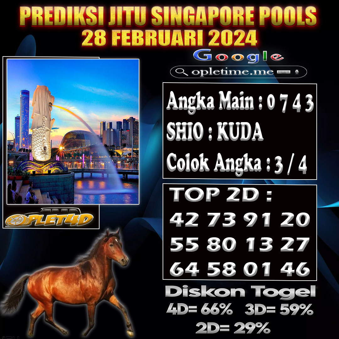 PREDIKSI TOGEL SINGAPORE POOLS 28 FEBRUARI 2024